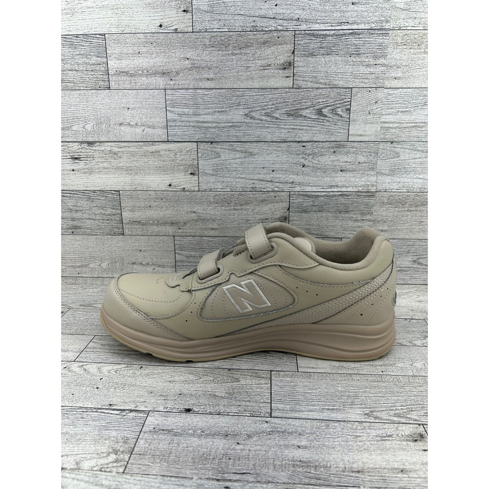 New Balance‎ 577 Walking Shoe Beige Leather Hook and Loop Strap Comfort 8.5M - Picture 7 of 12